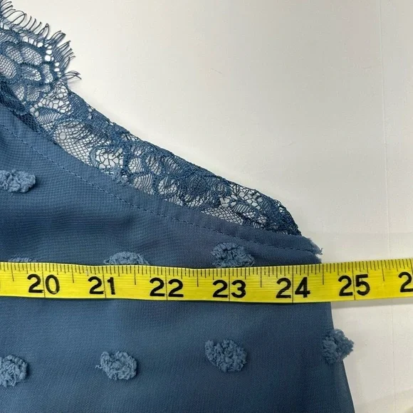 A Beautiful Soul Top Women’s 2X Lined Lace NWT ADJ. Straps Yarn Pompom Accents - Picture 8 of 16